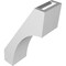 Ekena Millwork 3-in. W x 6-in. D x 10-in. H Westlake Architectural Grade PVC Knee Brace BRCP03X06X10WTL - alternate 2